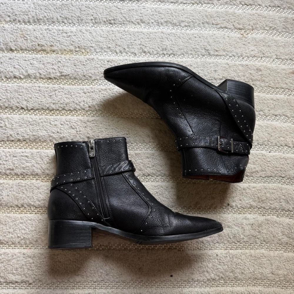 Antonio Melani studded ankle boots women's 8 Grunge Punk Y2K Goth Whimsigoth